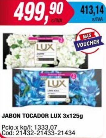 Maxiconsumo JABON TOCADOR LUX 3x125g oferta