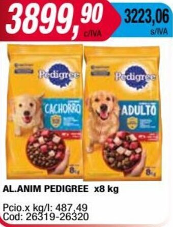 Maxiconsumo AL.ANIM PEDIGREE x8 kg oferta