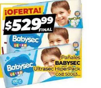 Diarco Babysec Pañales Ultrasec Hiperpack oferta
