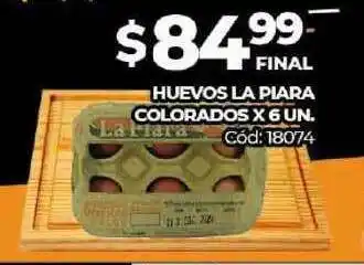 Diarco Huevos La Piara Colorados X 6un oferta