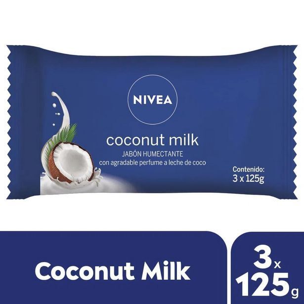 Supermercados Comodin Jabon nivea coconut milk 3un 125gr oferta