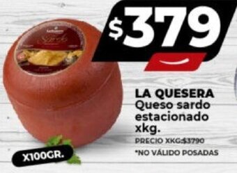 Supermayorista Vital LA QUESERA Queso sardo estacionado xkg. oferta