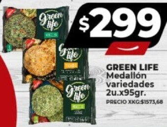 Supermayorista Vital GREEN LIFE Medallón variedades 2u.x95gr. oferta