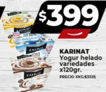 Supermayorista Vital KARINAT Yogur helado variedades. x120gr. oferta