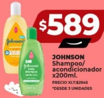 Supermayorista Vital JOHNSON Shampoo/ acondicionador x200ml. oferta