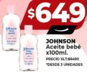 Supermayorista Vital JOHNSON Aceite bebé x100ml. oferta