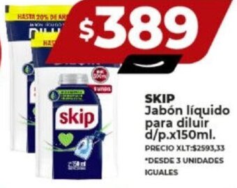 Supermayorista Vital SKIP Jabón líquido para diluir d/p.x150ml. oferta