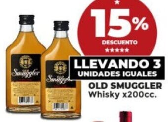 Supermayorista Vital OLD SMUGGLER Whisky x200cc. oferta