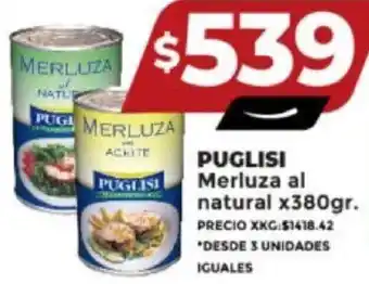 Supermayorista Vital PUGLISI Merluza al natural x380gr. oferta