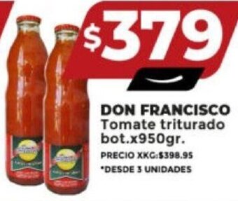 Supermayorista Vital DON FRANCISCO Tomate triturado bot.x950gr. oferta