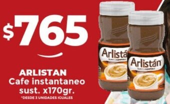 Supermayorista Vital ARLISTAN Cafe instantaneo sust. x170gr. oferta