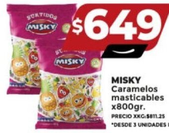 Supermayorista Vital MISKY Caramelos masticables x800gr. oferta