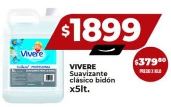 Supermayorista Vital VIVERE Suavizante clásico bidón x5lt. oferta