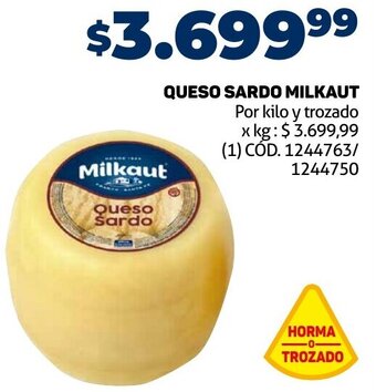 Makro QUESO SARDO MILKAUT oferta