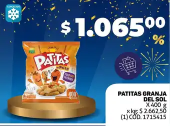 Makro PATITAS GRANJA DEL SOL X 400G oferta