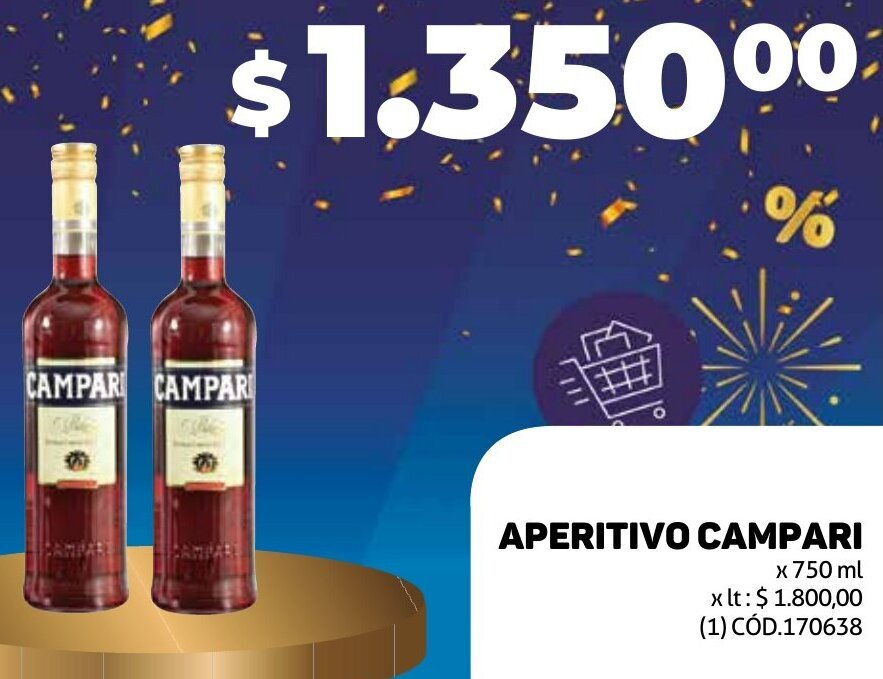 Makro APERITIVO CAMPARI x 750 ml oferta