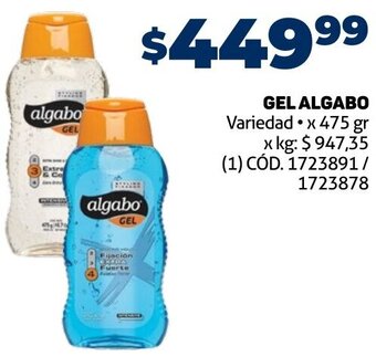 Makro GEL ALGABO Variedad x 475 gr oferta