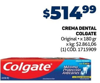 Makro CREMA DENTAL COLGATE Original x 180 gr oferta