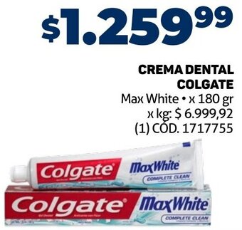 Makro CREMA DENTAL COLGATE Max White x 180 gr oferta