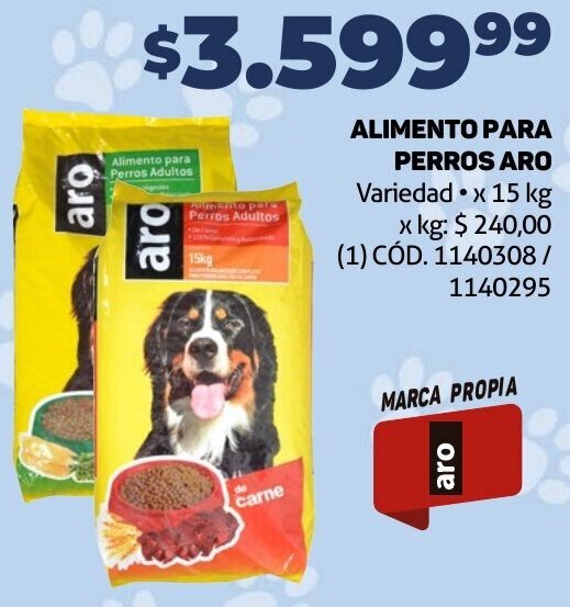 Makro ALIMENTO PARA PERROS ARO Variedad x 15 kg oferta