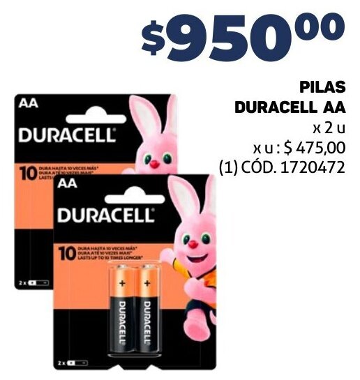 Makro PILAS DURACELL AA X 2U oferta