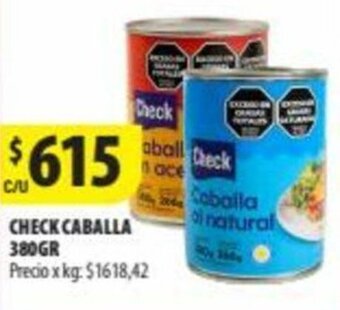 Punto Mayorista CHECK CABALLA 380GR oferta