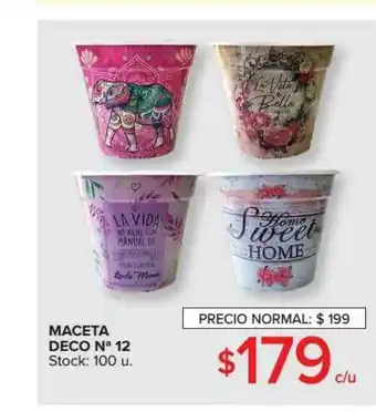 Carrefour Maceta Deco Na 12 oferta