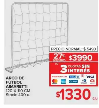Carrefour Arco De Futbol Aimareti 120 X 110 Cm oferta