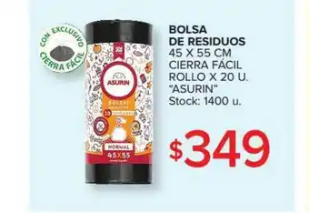 Carrefour Bolsa De Residuos 45 X 55 Cm Cierra Fácil Rollo oferta