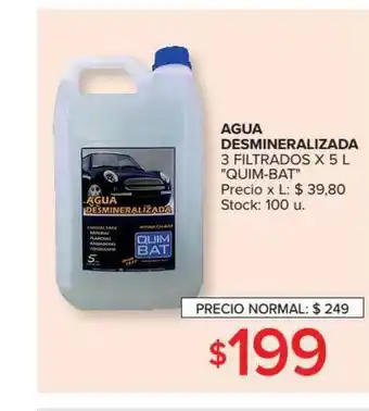 Carrefour Agua Desmineralizada 3 Filtrados x 5L oferta