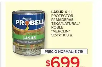 Carrefour Lasur X 1 L Protector P Maderas Teka Natural Roble oferta