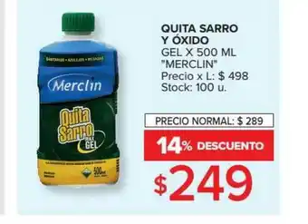 Carrefour Merclin Quita Sarro Y óxido Gel x 500ml oferta