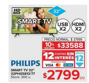 Carrefour Philips Smart Tv 32 oferta
