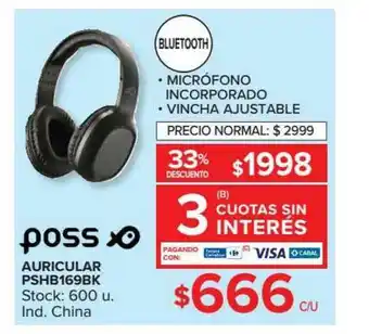 Carrefour Auricular Pshb169bk Poss oferta