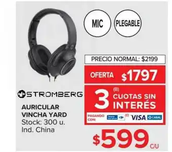 Carrefour Auricular Vincha Yard Stromberg oferta