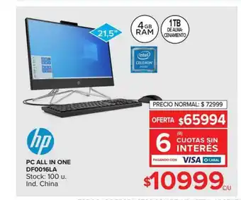 Carrefour Pc All In One Df0016la Hp oferta