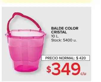 Carrefour Balde Color Cristal 10 L oferta