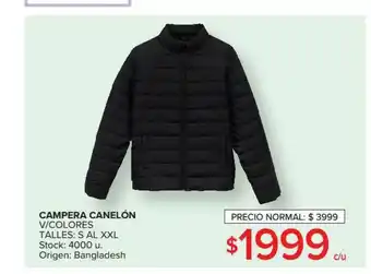 Carrefour Campera Canelón V Colores oferta