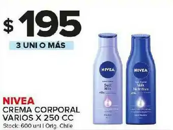 Carrefour Maxi Nivea Cream Corporal x250cc oferta