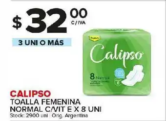 Carrefour Maxi Calipso Toalla Femenina Normal C Vit E x8uni oferta