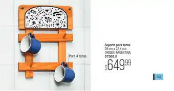 Soporte Para Tazas 28 Cm X 22.4 Cm
