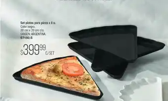Tsu Cosméticos Set Platos Para Pizza oferta