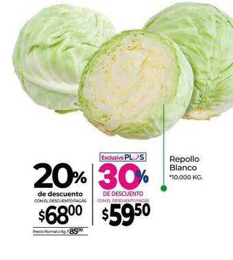 La Anonima Repollo Blanco oferta