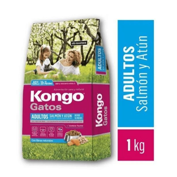 Supermercados Comodin Alimento para gato kongo adulto salmon atun x 1kg oferta