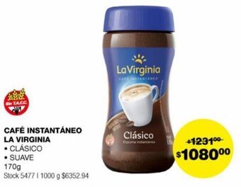 Atomo Conviene CAFÉ INSTANTÁNEO LA VIRGINIA 170g oferta
