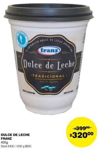 Atomo Conviene DULCE DE LECHE FRANZ 400g oferta