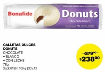 Atomo Conviene GALLETAS DULCES DONUTS CHOCOLATE 78g oferta