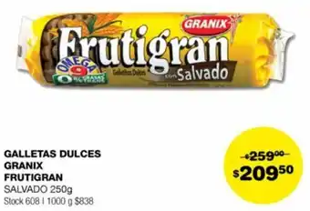 Atomo Conviene GALLETAS DULCES GRANIX FRUTIGRAN SALVADO 250g oferta