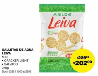 Atomo Conviene GALLETAS DE AGUA LEIVA 250g oferta