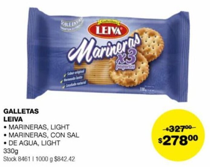 Atomo Conviene GALLETAS LEIVA 330g oferta